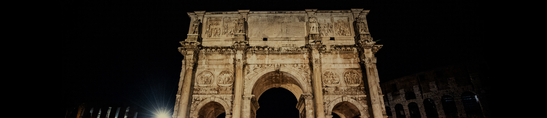 The new lighting system of the Arch of Constantine 