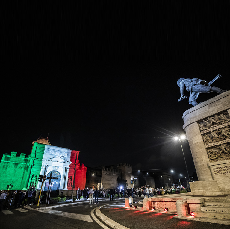 Acea, the new lighting system for Porta Pia 