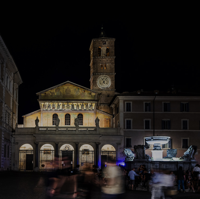 The new artistic lighting system of the Basilica of Santa Maria in Trastevere