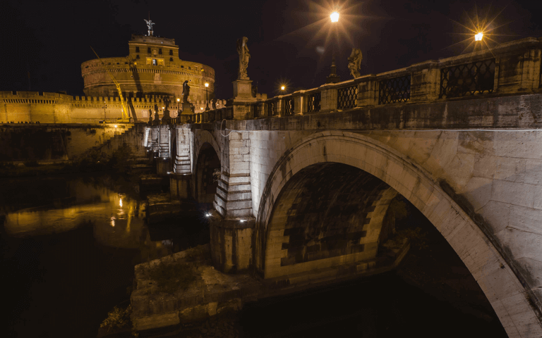 L'illuminazione dei ponti sul Tevere, il ruolo di Acea