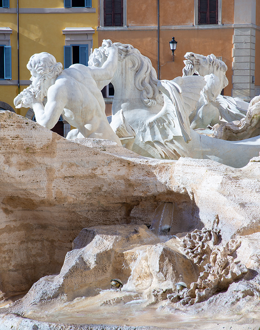 Dettaglio della Fontana di Trevi