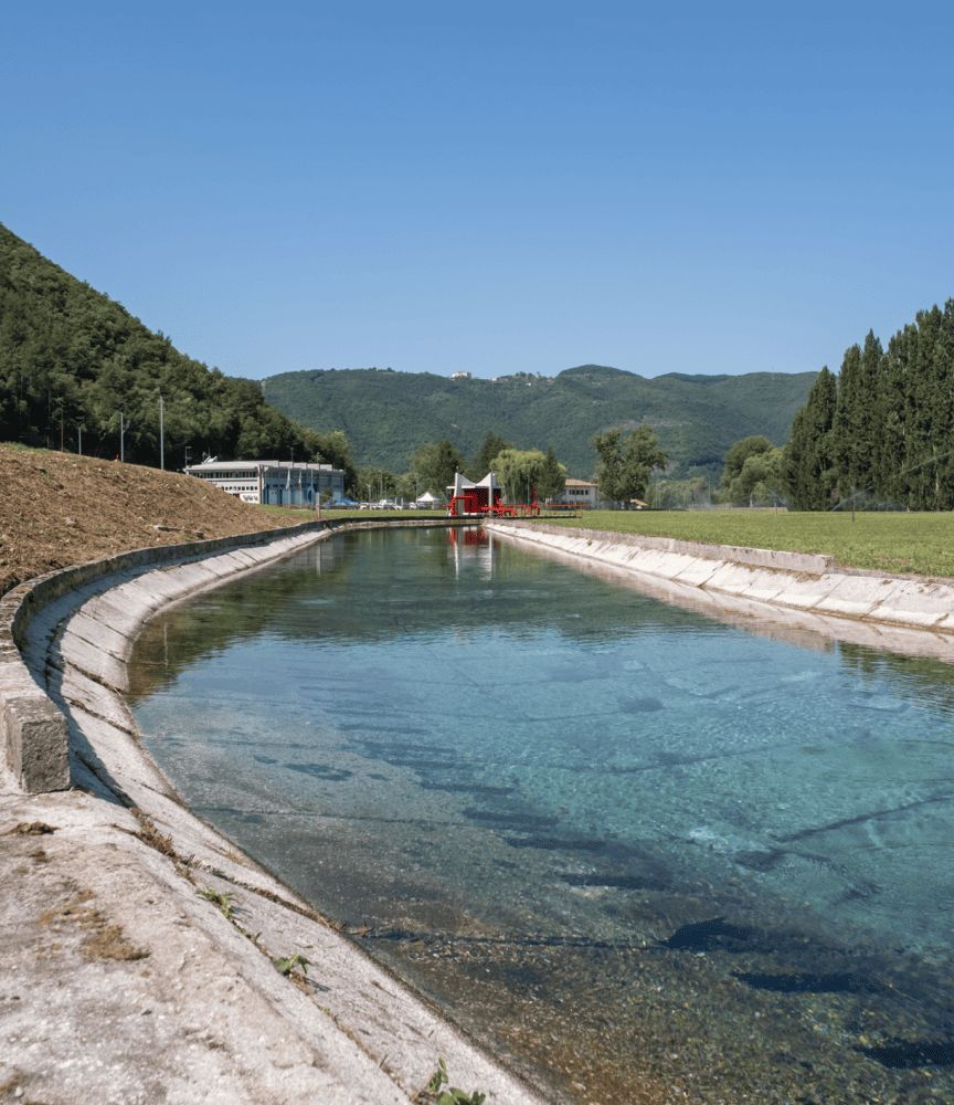 Un canale di trasporto delle acque