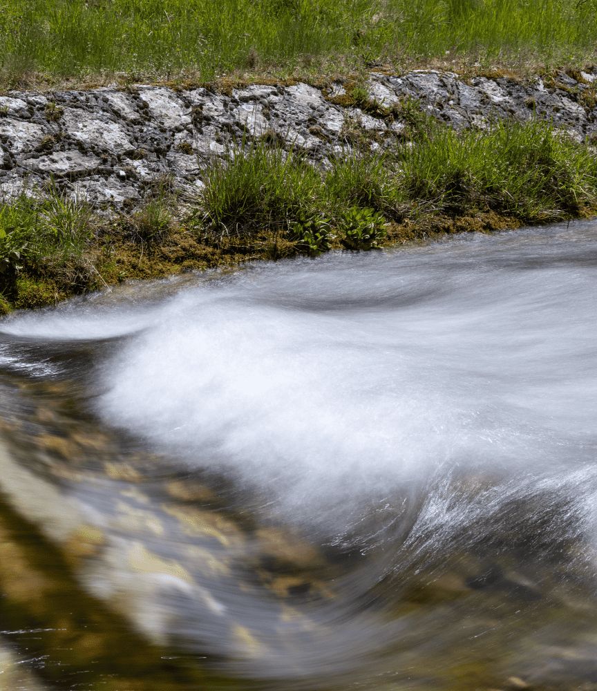 Una sorgente di acqua pura