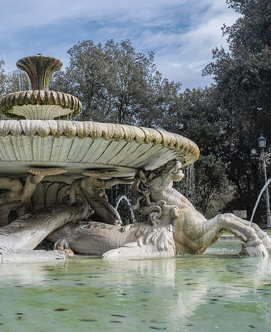 La fontana dei cavalli marini