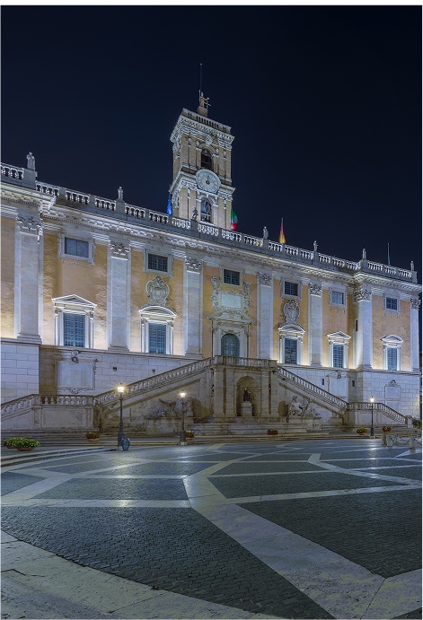Campidoglio  illuminato di sera