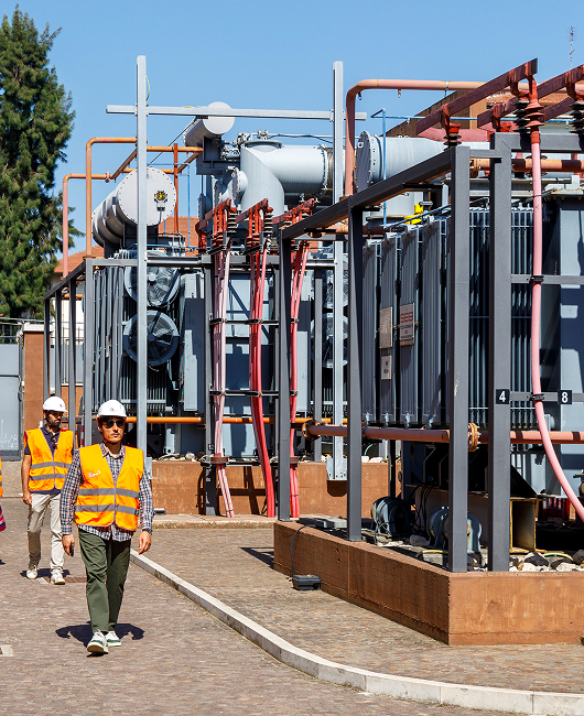 Operai e infrastrutture del Gruppo Acea