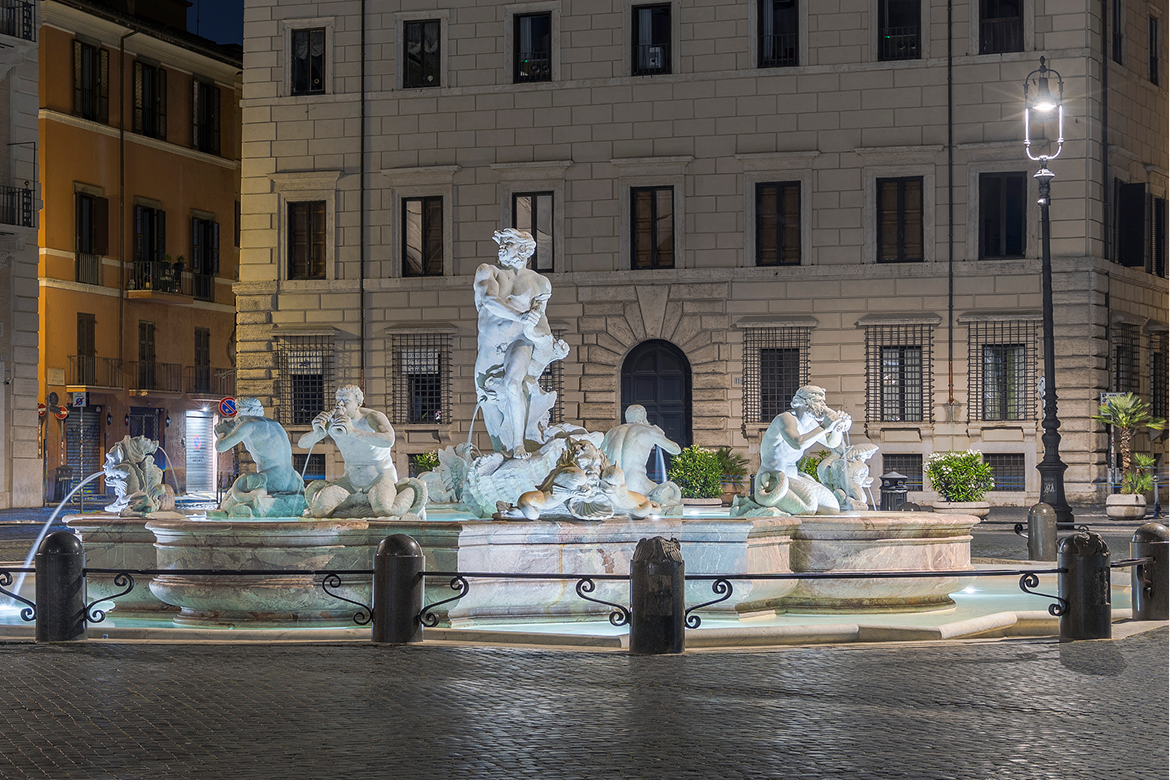 Fontane laterali di Piazza Navona