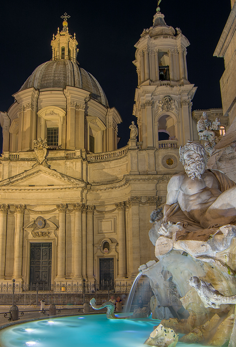 Fontana dei Quattro Fiumi di piazza Navona