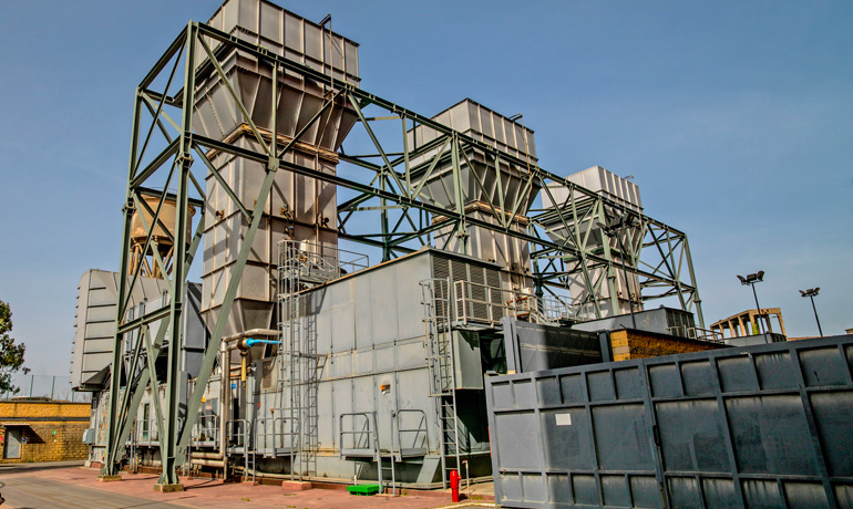 Panoramica esterna della centrale termoelettrica Montemartini