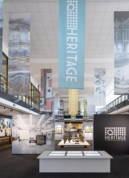 Salone del Pubblico, area espositiva di Acea Heritage, presso la sede Acea di Piazzale Ostiense, Roma.