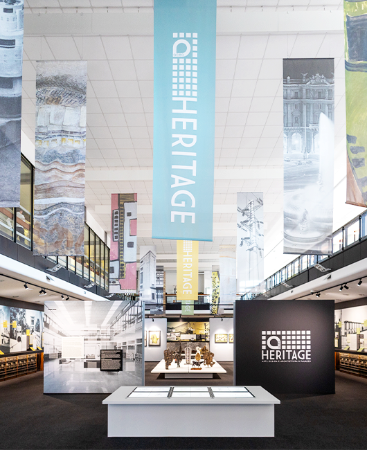 Salone del Pubblico, Acea Heritage exhibition area, at the Acea headquarters in Piazzale Ostiense, Rome.