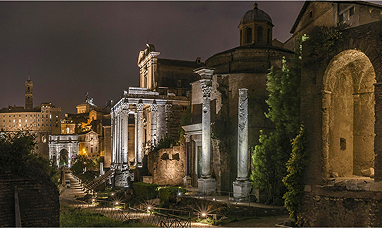 Fori imperiali illuminati da Acea