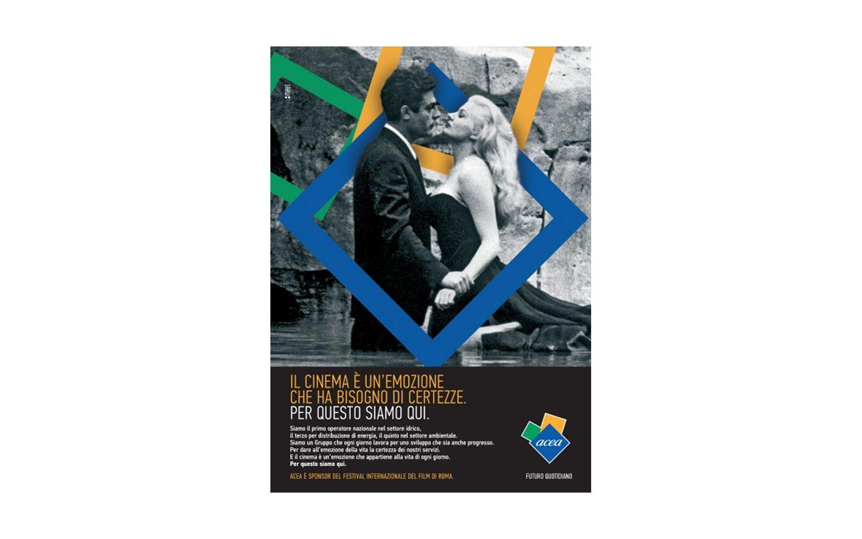 Locandina campagna Futuro quotidiano per il Festival Internazionale del Film di Roma locandina