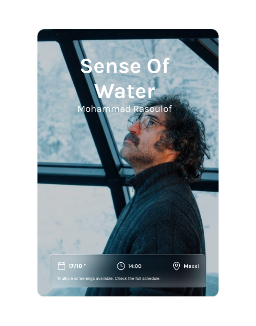 A frame from the movie Sense of Water by Mohammad Rasoulof