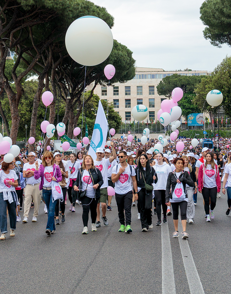 Participants of the Race for the Cure event. Rome, 10 May 2026