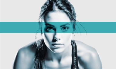 Acea Run Rome the Marathon, cover of the event with the close-up of the face of a girl in sportswear