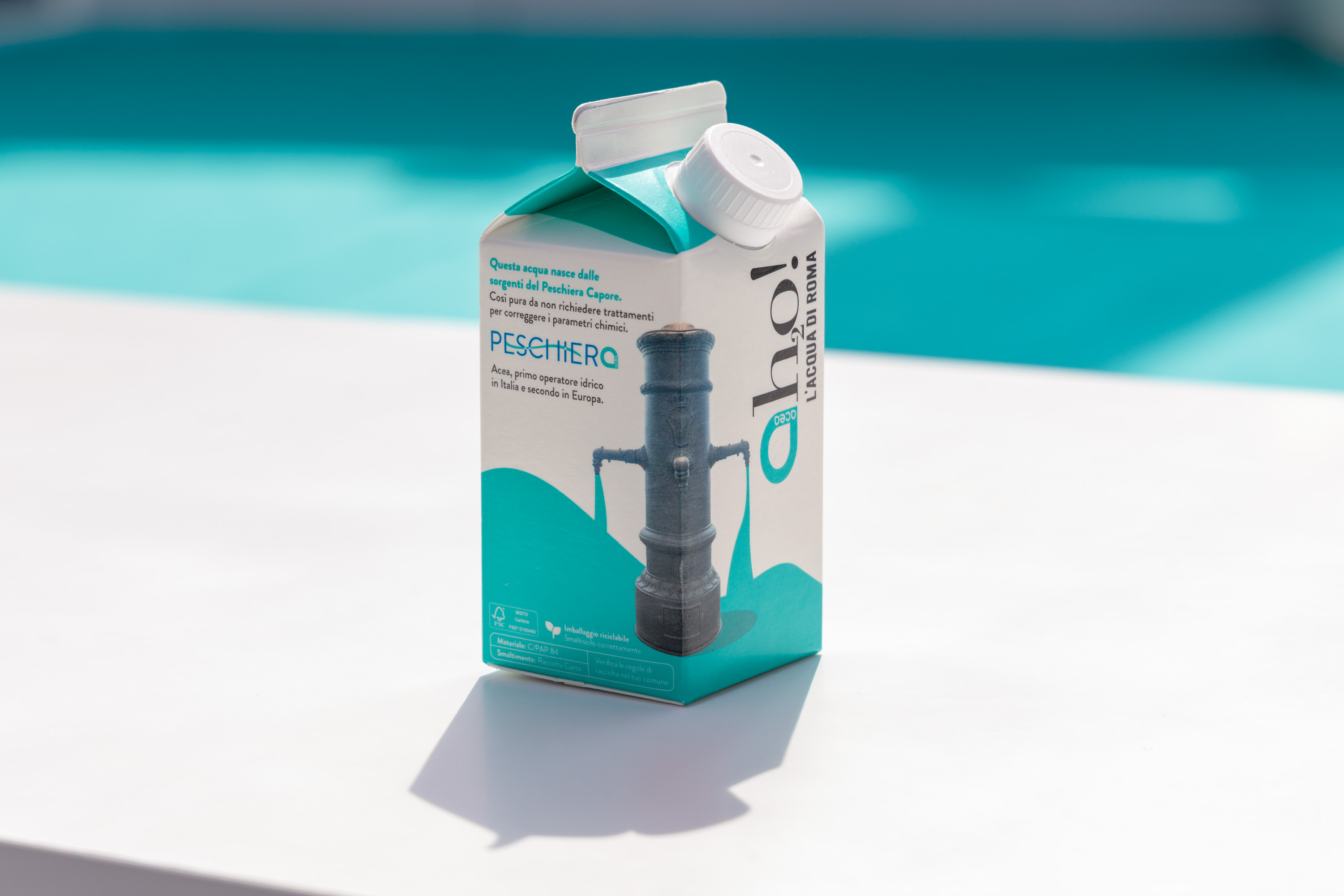 “Ah₂O! L’Acqua di Roma”, Acea's water carton