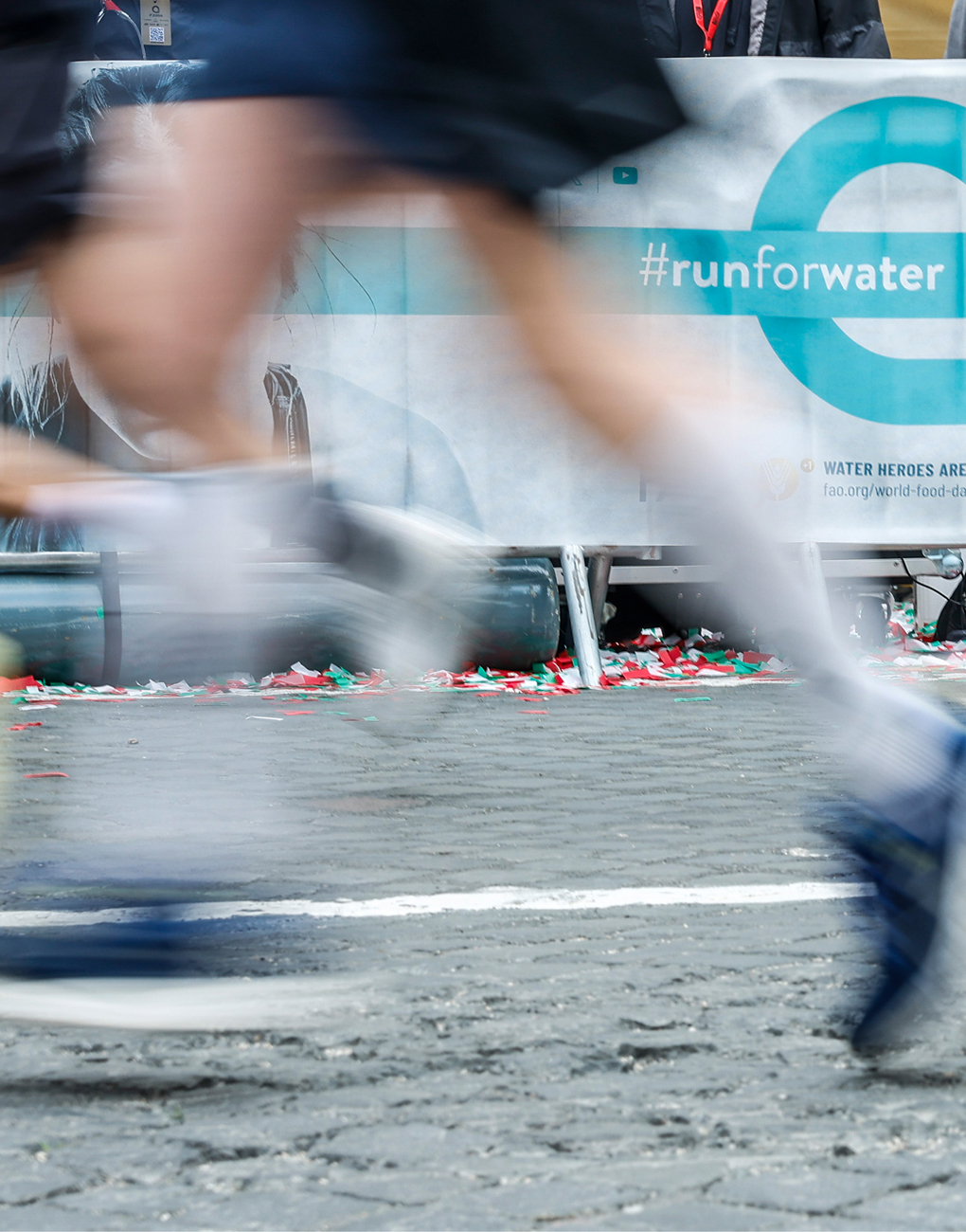 close-up of runners' legs in motion
