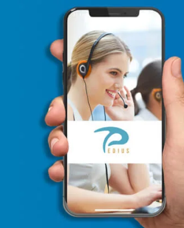 Smartphone con immagine dell'app