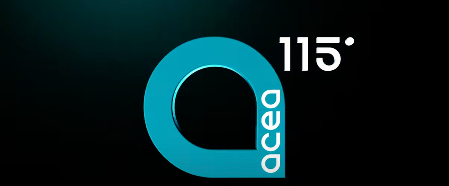 Copertina del video 115 anni di Acea - Best of cui si vede l'ultimo logo a forma di pin con la scritta 115