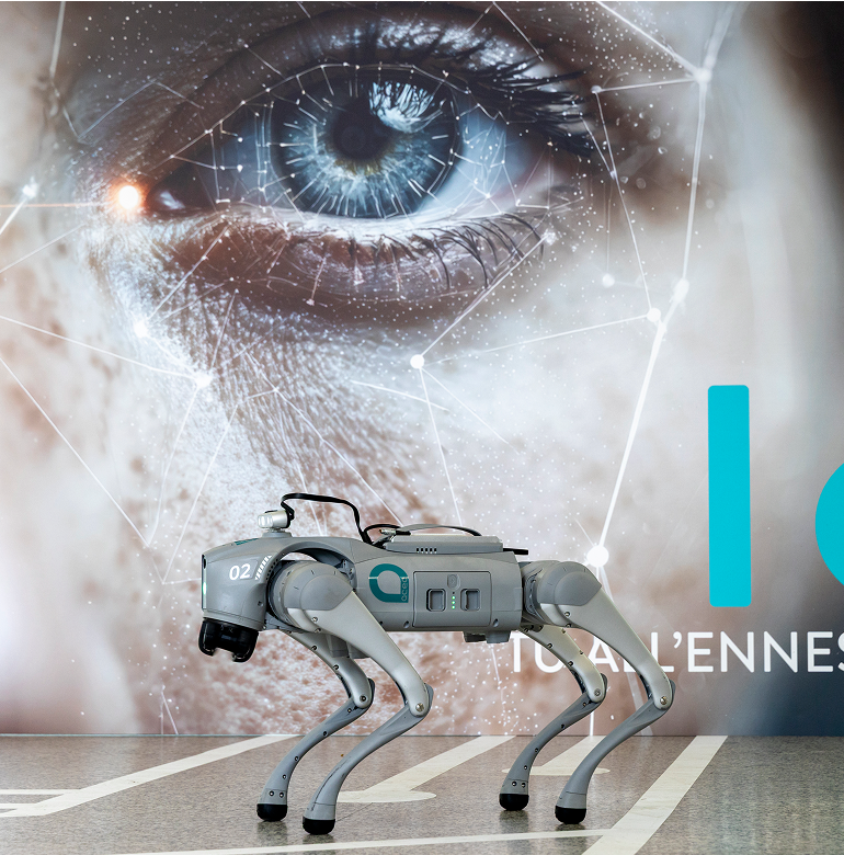 Teddi, cane robot, all'evento I am - Tu all'ennesima potenza di Acea