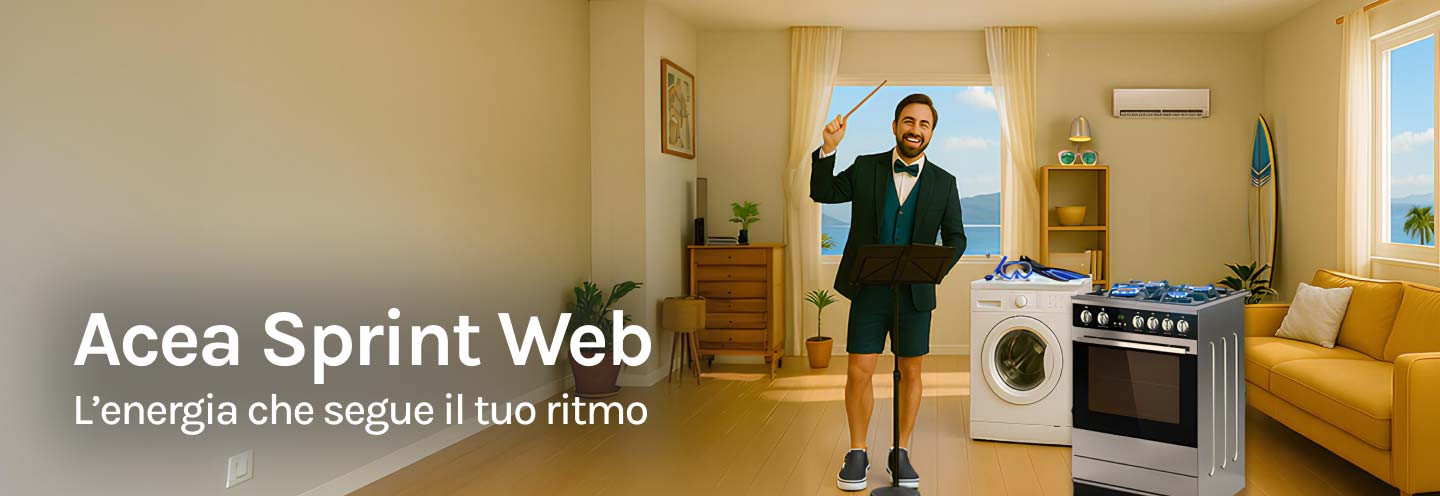 Direttore d'orchestra con elettrodomestici