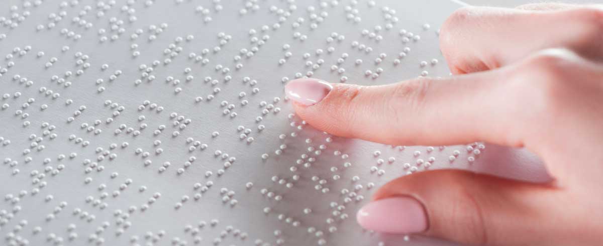 Bolletta in braille