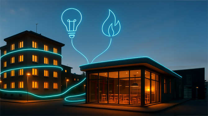 Luce e Gas scia luminosa